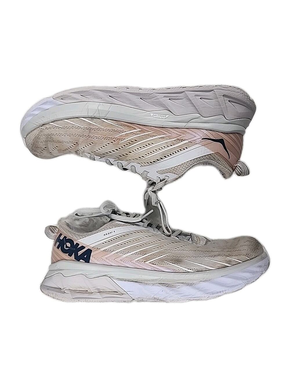 HOKA One One Running Shoes W ARAHI 4 Gray Pink Size 9 D 1106474 NCLR